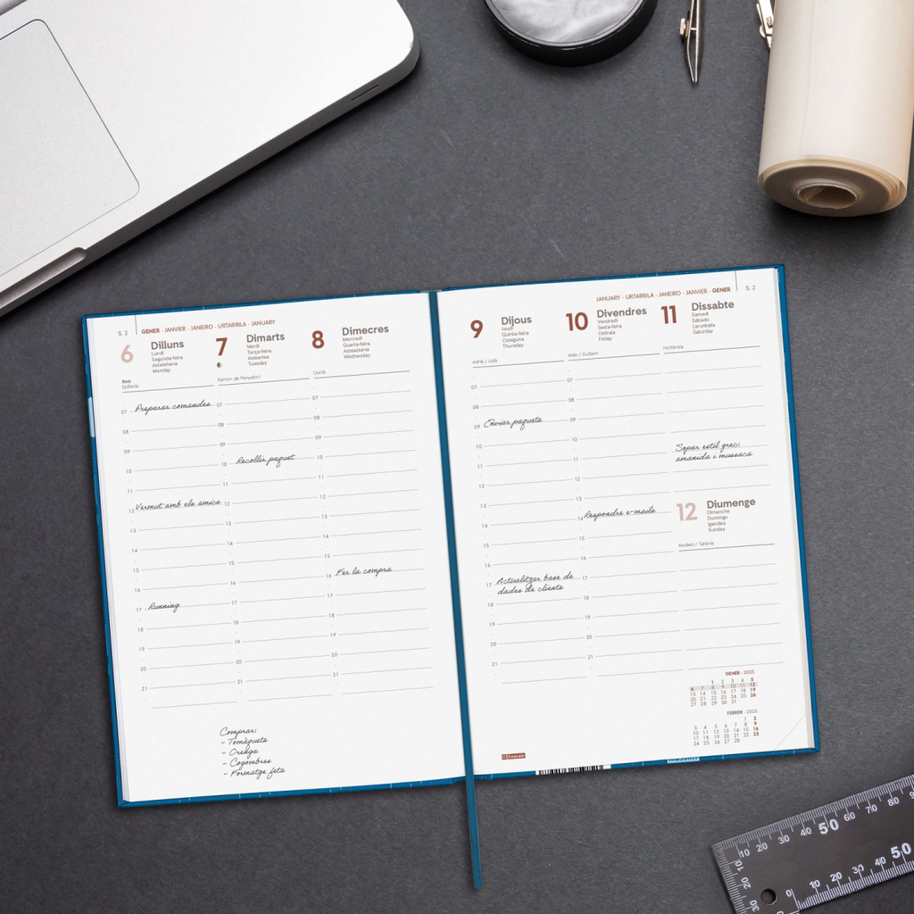 AGENDA FINOCAM 623521025 DYNAMIC PORTO Y10 SVV 2025 AZUL CAT+