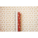 ROLLO PAPEL REGALO 223877C KRAFT BR.70G, LOVEHOM RED 5X0,70M
