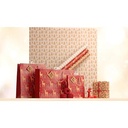 ROLLO PAPEL REGALO 223877C KRAFT BR.70G, LOVEHOM RED 5X0,70M
