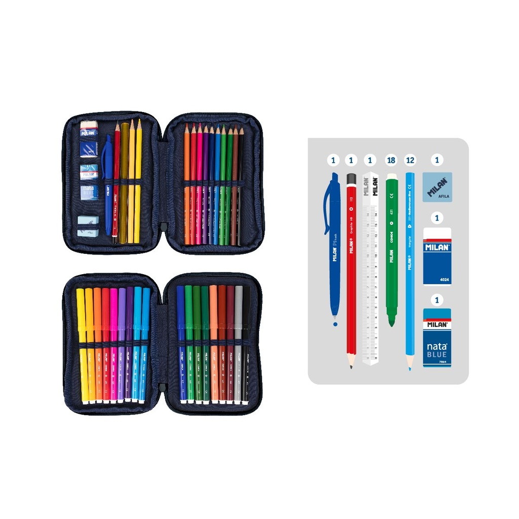 PLUMIER MILAN 081276SNCB 2 PISOS 430 SINCE 1918 AZUL