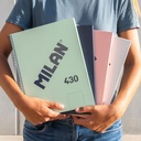 CUADERNO MILAN 57141E80BG TAPA DURA A4 CON ESPIRAL 80 H. BLANCAS DE 95 GR. COLECCION 430 SINCE 1918 BEIGE