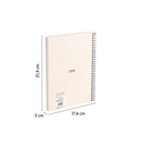 CUADERNO MILAN 57153E80SNCBG TAPA DURA A5 CON ESPIRAL 80 H. PAPEL CUADRICULA DE 95 GR. COLECCION 430 SINCE 1918 BEIGE
