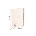 CUADERNO MILAN 57151E80BG TAPA DURA A5 CON ESPIRAL 80 H. PAPEL BLANCO DE 95 GR. COLECCION 430 SINCE 1918 BEIGE