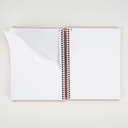 CUADERNO MILAN 57151E80B TAPA DURA A5 CON ESPIRAL 80 H. PAPEL BLANCO DE 95 GR. COLECCION 430 SINCE 1918 AZUL