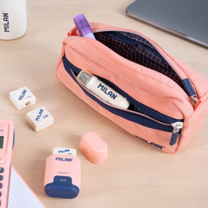 PORTATODO MILAN 081148SNCP RECTANGULAR 2 CREMALLERAS COLECCION 430 SINCE 1918 ROSA