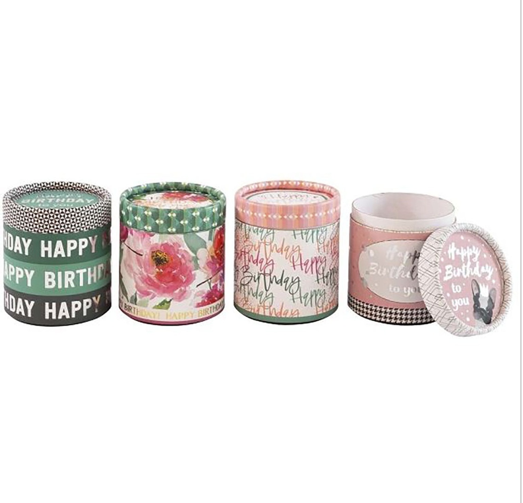 CAJA MúSICA ARTEBENE 210465 REDONDO 7,5X8.5 CM. VARIADOS