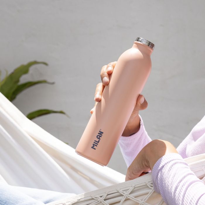 BOTELLA MILAN 643020P ACERO INOX. 591 ML ROSA