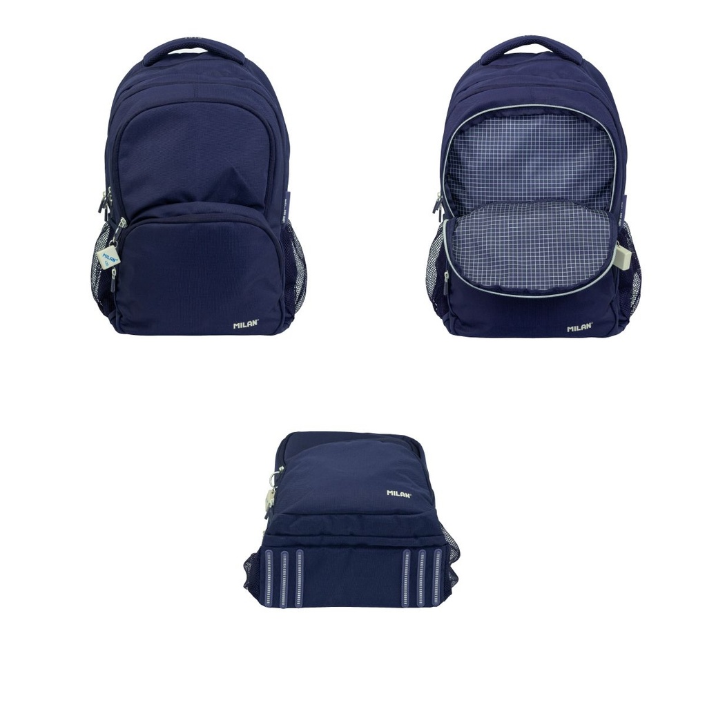 MOCHILA MILAN 624604SNCB ESCOL.CAPACIDAD .25L S.1918AZUL