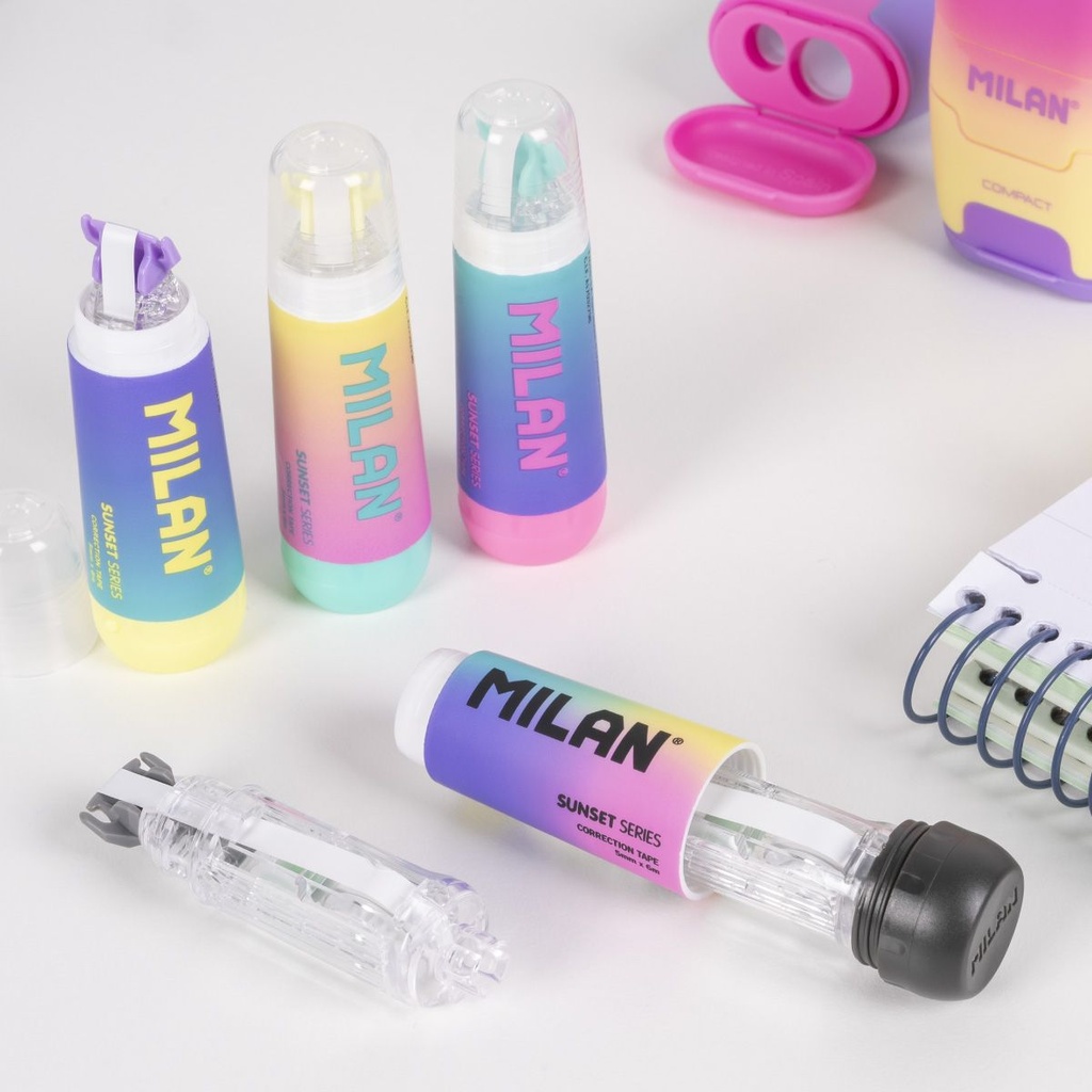 CINTA CORRECTORA MILAN 1301240SN CILINDRICAS 5MM.X6 M. SUNSET
