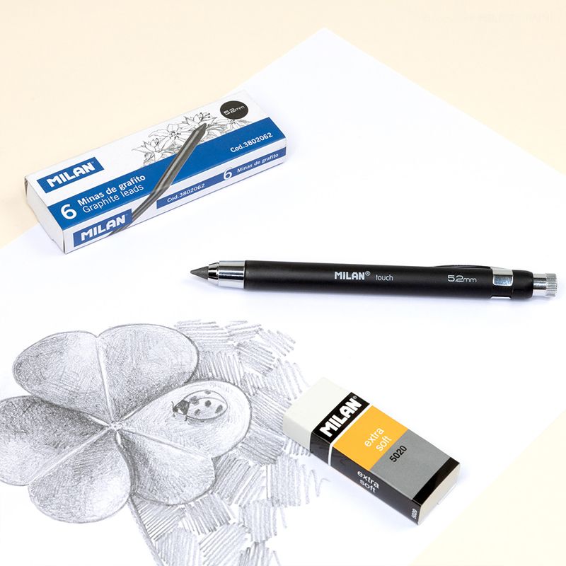 PORTAMINAS MILAN 535206 5,2mm. NEGRO