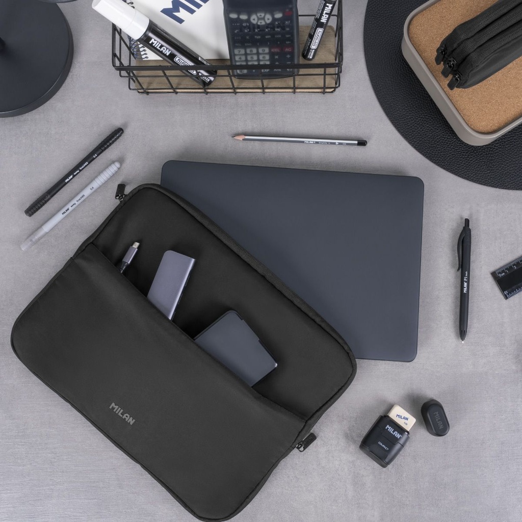FUNDA MILAN 085152DW PORTATIL SERIE SHADOW NEGRO