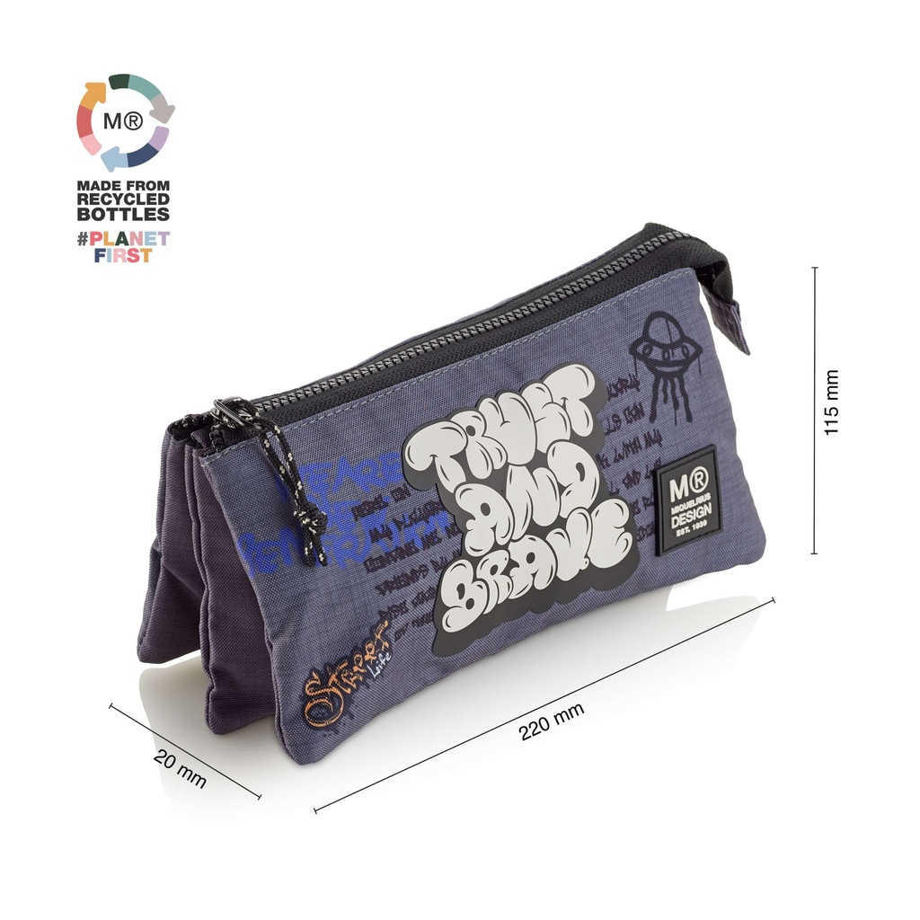 PORTATODO MR19510 TRIPLE RECICL. GRAFFITI