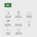 MOCHILA MR19331 TRIPLE AMSTERDAM RECI. RIDER GREEN