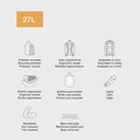 MOCHILA MR19513 TRIPLE OSLO RECICL. SURFING