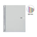CUADERNO MR42238 NB8 A4 200 P. CUADRICULA PP GRIS