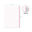 RECAMBIO MR9029 A4 CUADRICULA 100+50 5 COLORES SURTIDO PASTEL