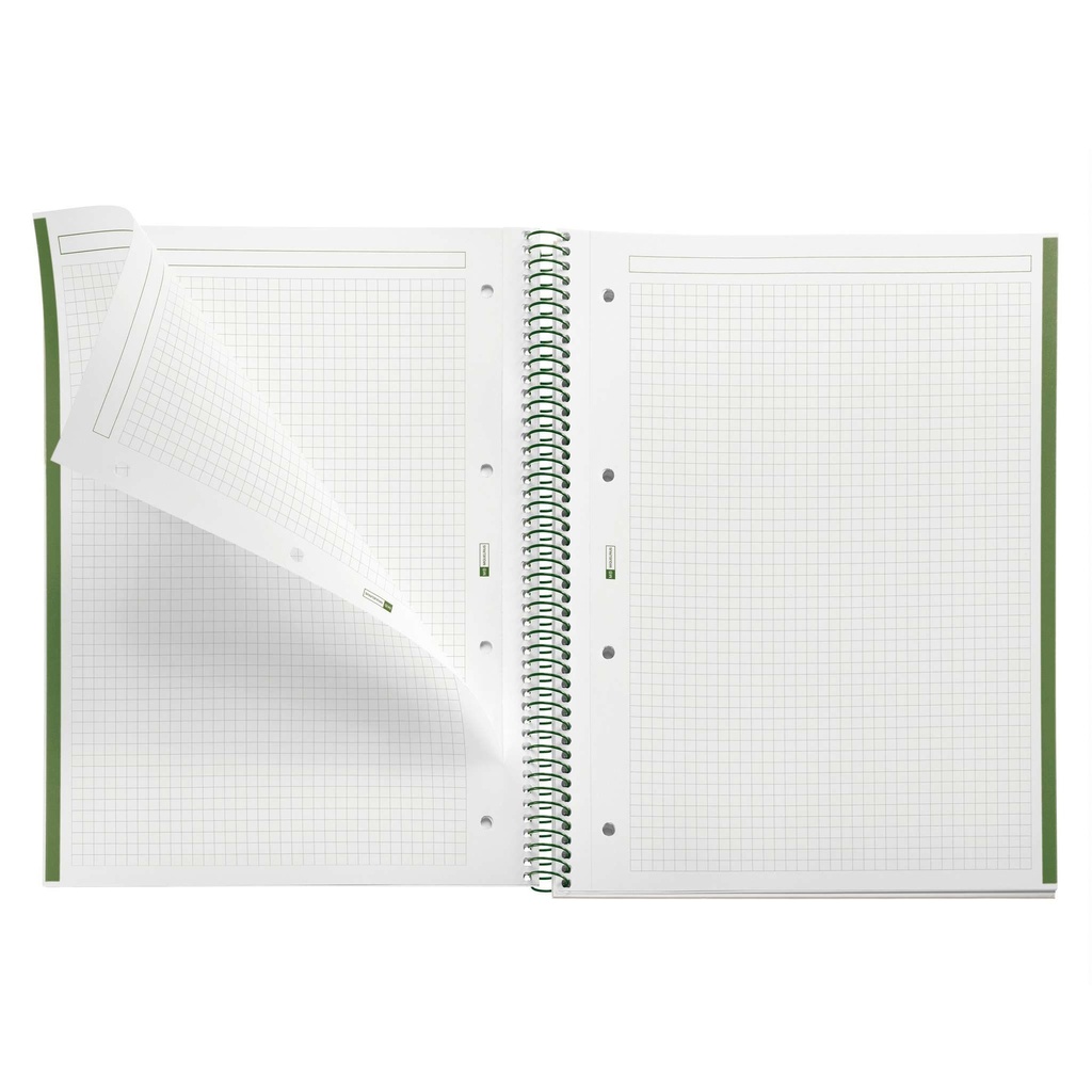 CUADERNO MR46049 NB1 A4 80 CLA 90G EMOTIONS VERDE   