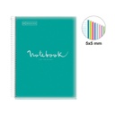 CUADERNO MR46691 NB8 A4 160 CLA 90G PP EMOTION TURQUESA
