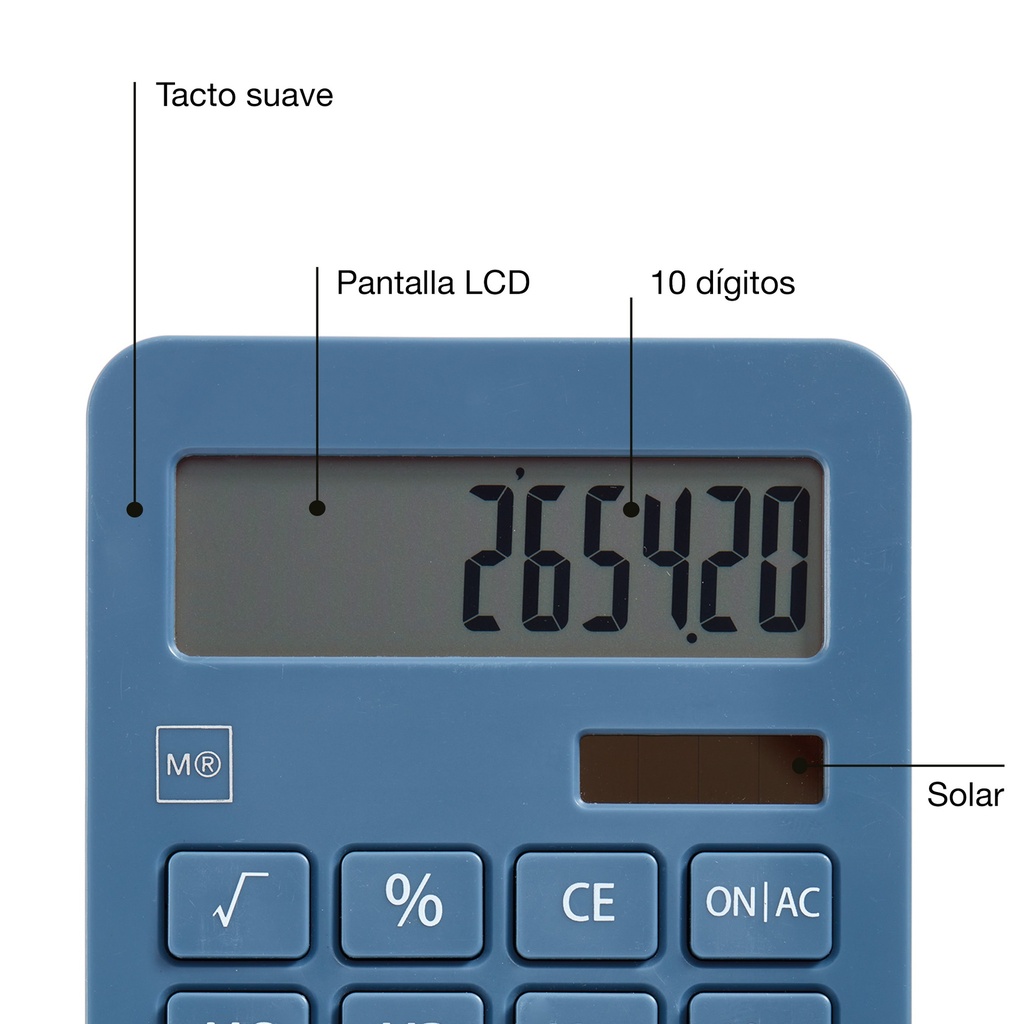 CALCULADORA MR13154 AZUL                      