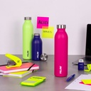 BOTELLA MILAN 643020ACDP ISOTÉRMICA ACERO INOXIDABLE 0.59 L. ACID ROSA