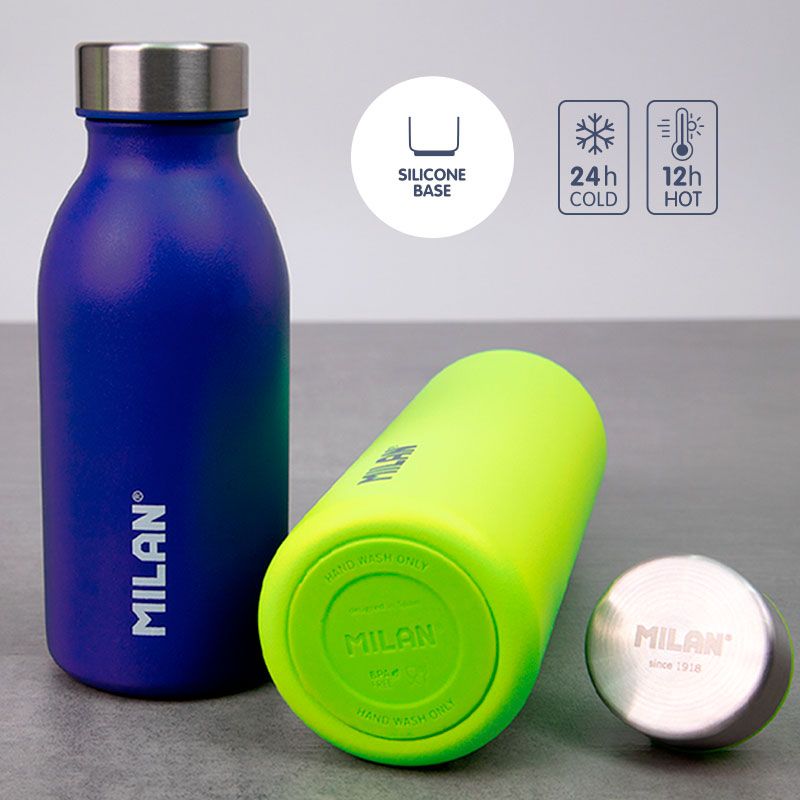 BOTELLA MILAN 643020ACDY ISOTERMICA ACERO INOXIDABLE 0.59 L SERIE ACID AMARILLO