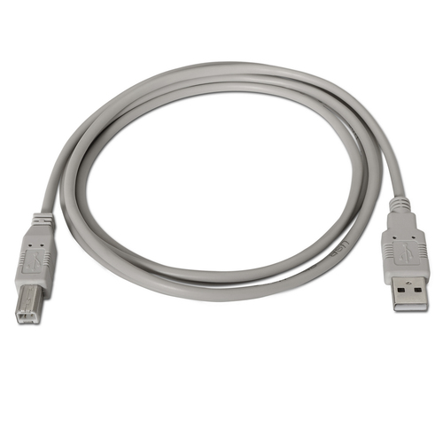 CABLE AISENS USB 2.0 IMPRESORA, TIPO A/M-B/M, BEIGE, 1.0M