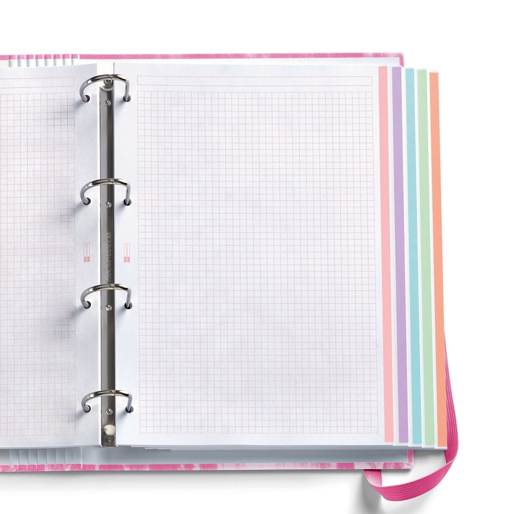 CARPEBLOC MR15100 CON RECAMBIO A4 4 ANILLAS EMOTIONS ROSA DUST