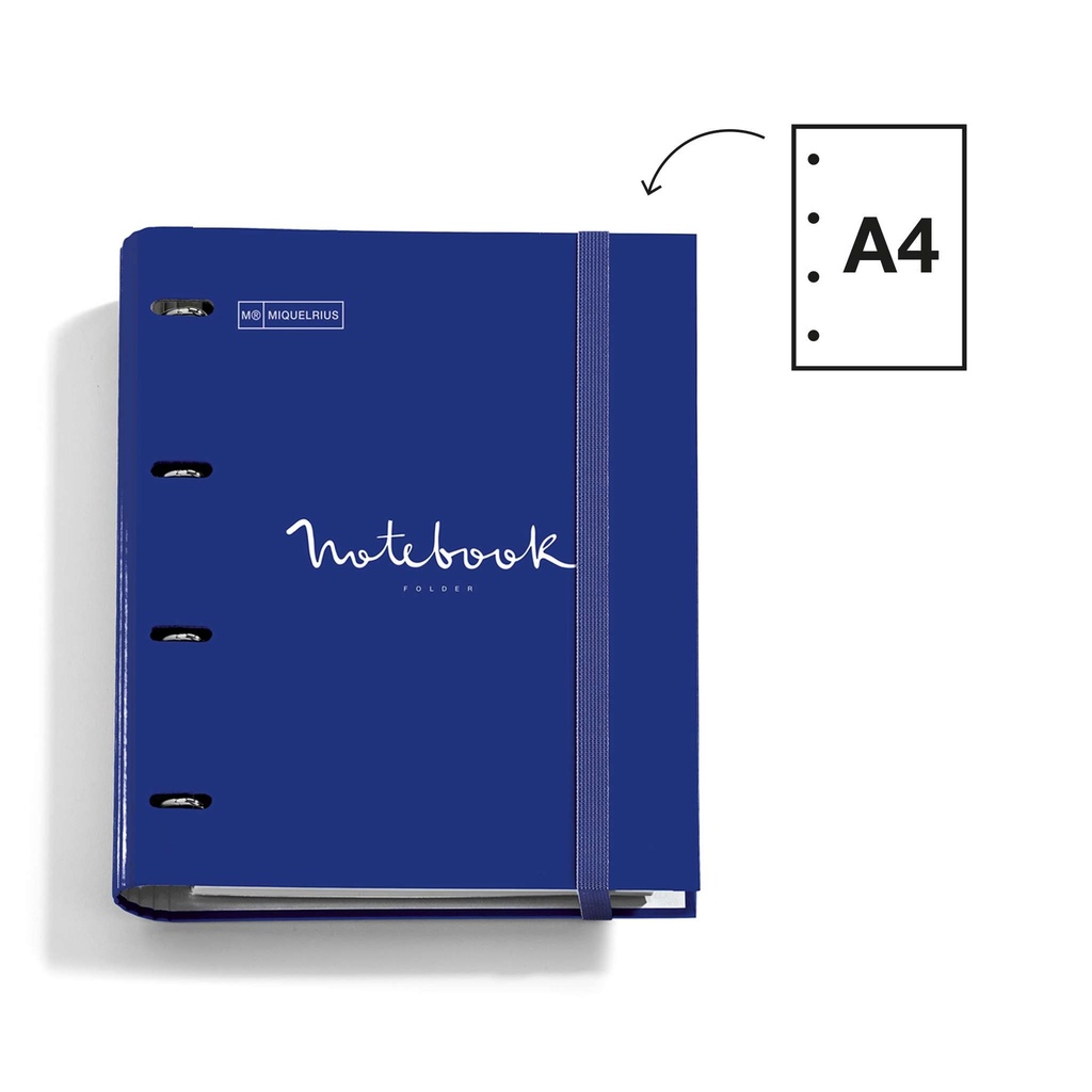 CARPEBLOC MR14682 CON RECAMBIO A4 4 ANILLAS EMOTIONS MARINO