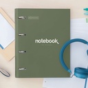 CARPEBLOC MR15099 CON RECAMBIO A4 4 ANILLAS EMOTIONS KAKI