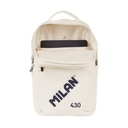 MOCHILA MILAN 624201SNCBG COLECCION 430 SINCE 1918 BEIGE CON CIERRE BLOQUEABLE