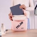 MOCHILA MILAN 624201SNCP COLECCION 430 SINCE 1918 BEIGE CON CIERRE BLOQUEABLE