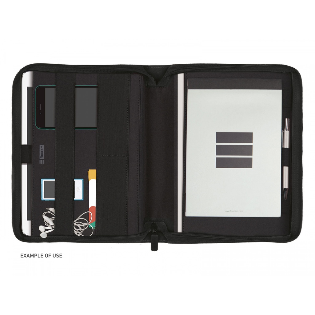 PORTADOCUMENTOS FINOCAM 5095260 J955.3 PORTAD. CREM. A5/10'' NEGRO