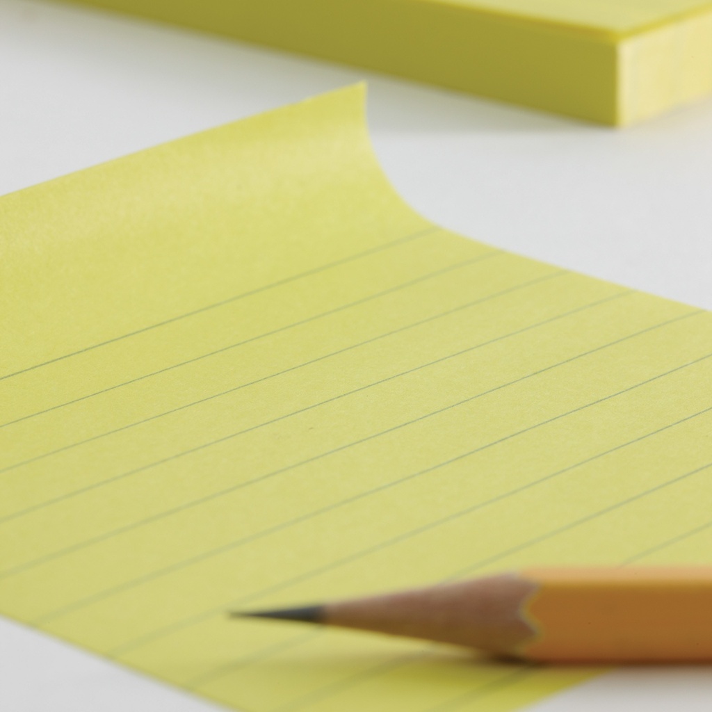 BLOC NOTAS APLI 13370 150x100 AMARILLO RAYADO 100H