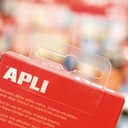 COLGADORES APLI 10586 30x48 AUTOADH. PLASTICO TRANSP. 100UN
