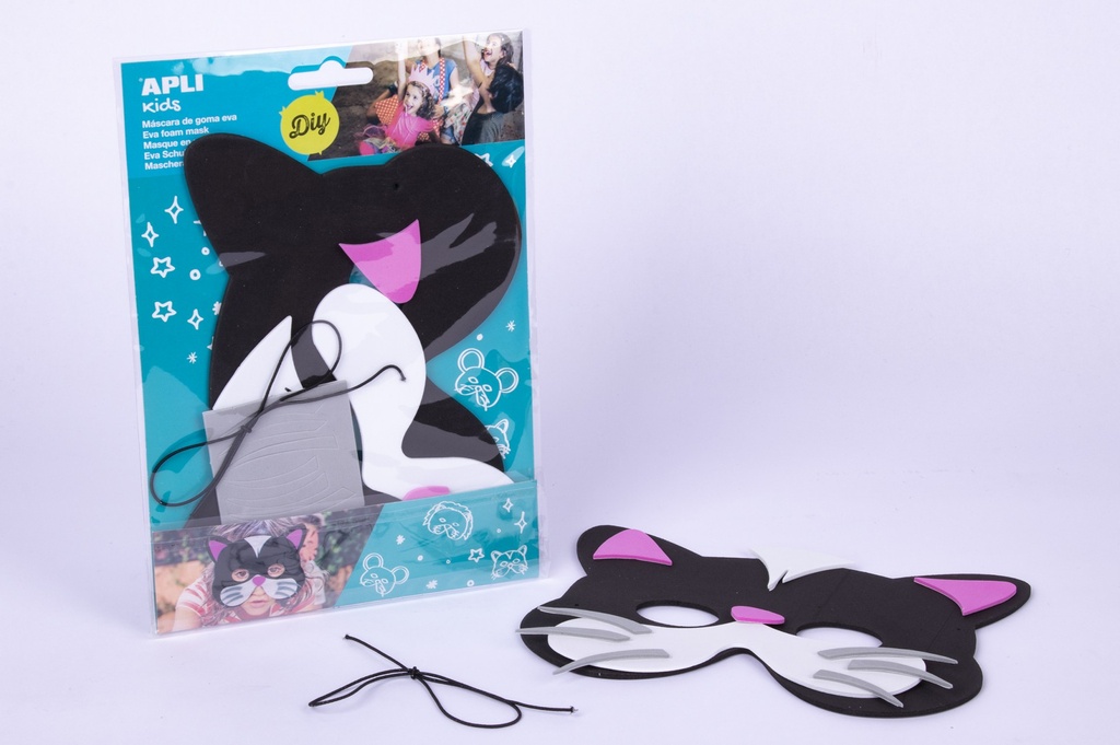 MASCARAS APLI 14506 GOMA EVA GATITO 1U.        