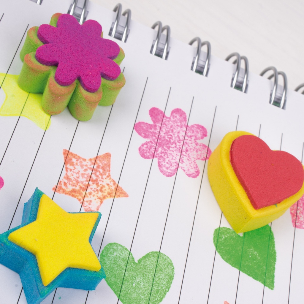 GOMA EVA APLI 16830 MINI SELLOS 10 UNID.