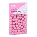 CHINCHETAS APLI 18150 REDONDAS COLORES NORDIK 100 UNID.