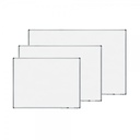 PIZARRA ROCADA 6511 VITRIFICADA BLANCA MARCO ALUMINIO 200X120CM