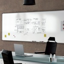 PIZARRA ROCADA 6300 MELAMINA BLANCA 60X145CM PERFIL ALUMINIO