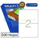 ETIQUETAS MULTI 3 10532 210X148 MM. 500