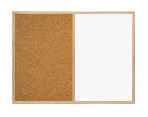 PIZARRA ROCADA 6121V19 COMBO: MITAD CORCHO NATURAL - MITAD MELAMINA 90X60CM (PACK 10)