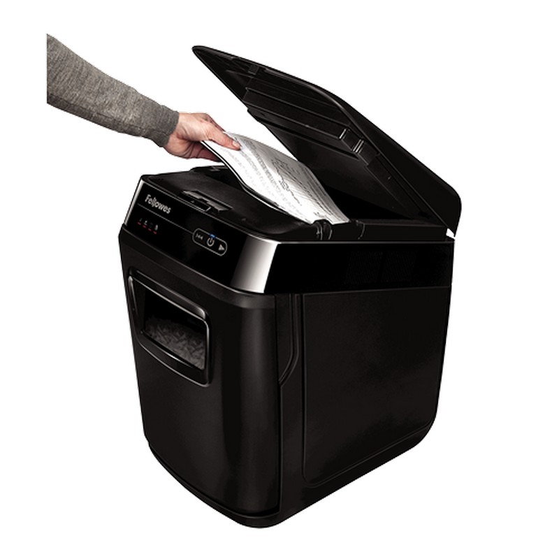 DESTRUCTORA FELLOWES 4653601 AUTO-MAX 200C (200h PARTIC.) Nv.seg.4 - partícula 4x38mm; ancho 230mm; dep.32L