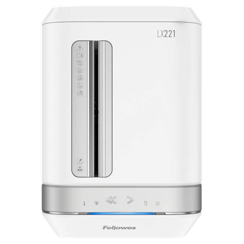 DESTRUCTORA FELLOWES 5050501 LX221 BLANCA (20h PARTIC.) Nv.seg.5- particula 2x12mm; ancho 200mm; dep.30L