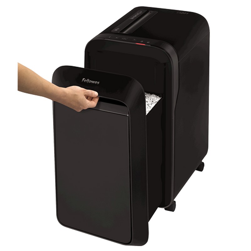 DESTRUCTORA FELLOWES 5050401 LX221 NEGRA (20h PARTIC.) Nv.seg.5- particula 2x12mm; ancho 200mm; dep.30L