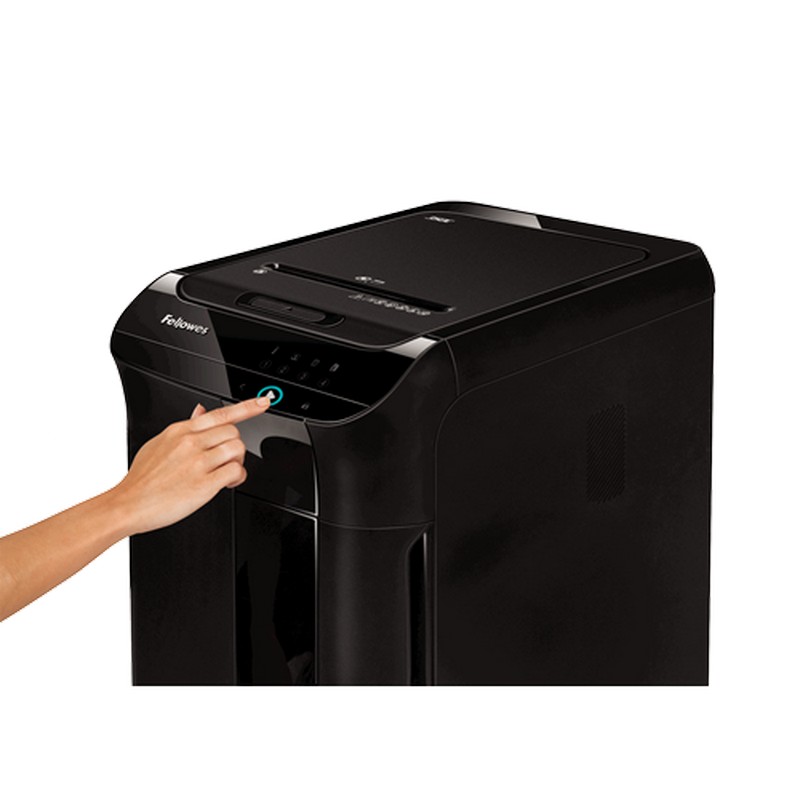 DESTRUCTORA FELLOWES 4964101 AUTOMAX 350C (350h PARTIC.) Nv.seg.4 - particula 4x38mm; ancho 230mm; dep.68L