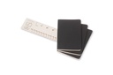 LIBRETAS MOLESKINE 0014003 QP313 CAHIER NEGRAS P LISA (SET DE 3)