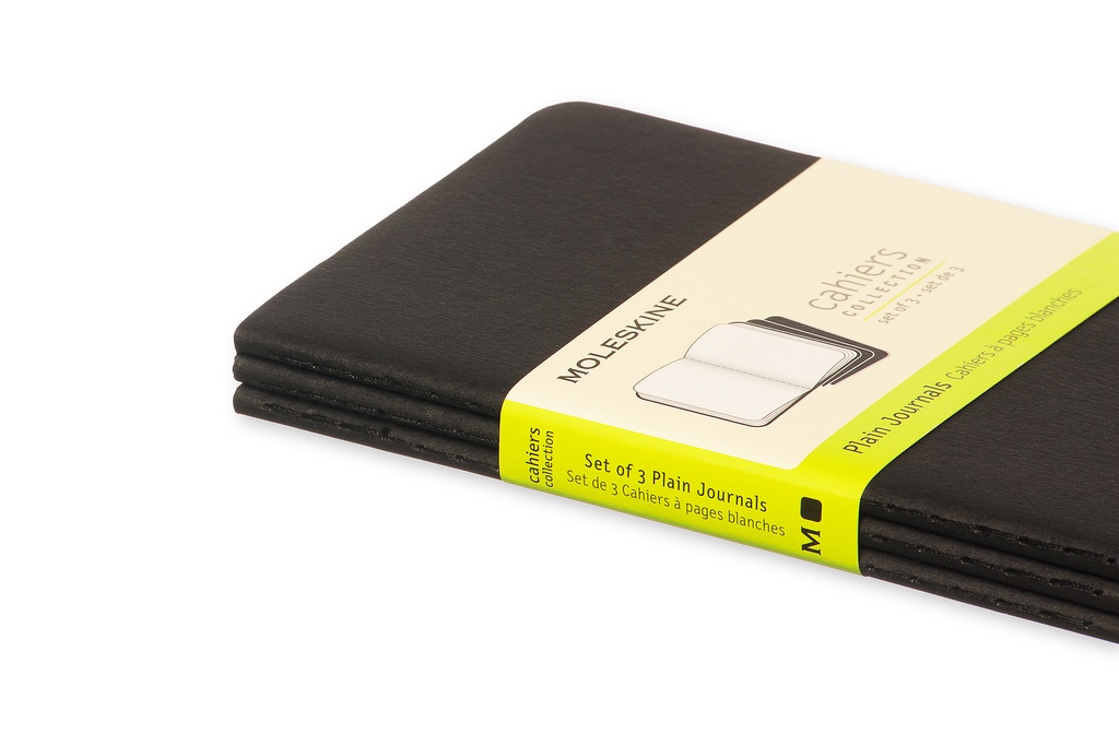 LIBRETAS MOLESKINE 0014003 QP313 CAHIER NEGRAS P LISA (SET DE 3)