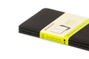 LIBRETAS MOLESKINE 0014003 QP313 CAHIER NEGRAS P LISA (SET DE 3)