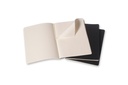 LIBRETAS MOLESKINE 0014201 QP321 CAHIER NEGRAS XL RAYAS (SET DE 3)