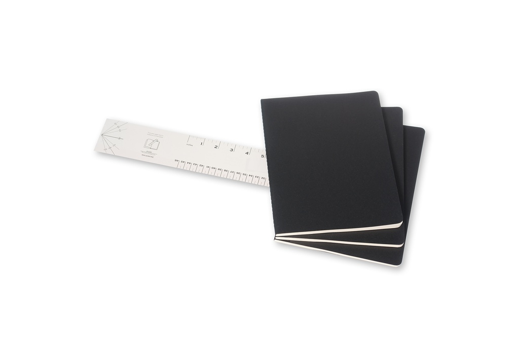 LIBRETAS MOLESKINE 0014203 QP323 CAHIER NEGRAS XL LISAS (SET DE 3)